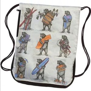 CA BEARS Sling Backpack Canvas California Souvenir Sports Travel SF Mercantile